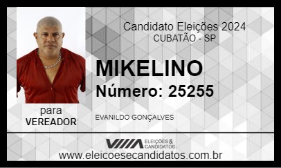 Candidato MIKELINO 2024 - CUBATÃO - Eleições