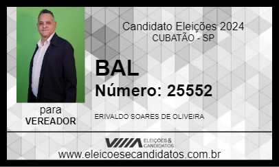 Candidato BAL 2024 - CUBATÃO - Eleições