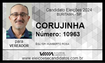 Candidato CORUJINHA 2024 - BURITAMA - Eleições