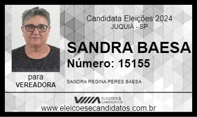 Candidato SANDRA BAESA 2024 - JUQUIÁ - Eleições