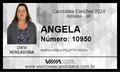 Candidato ANGELA 2024 - INDIANA - Eleições