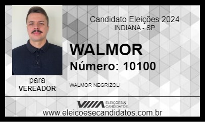 Candidato WALMOR 2024 - INDIANA - Eleições