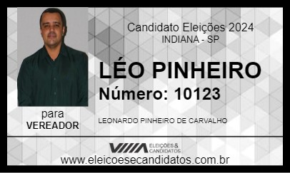 Candidato LÉO PINHEIRO 2024 - INDIANA - Eleições