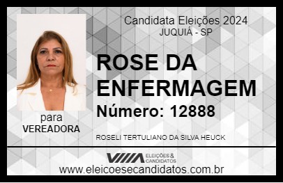 Candidato ROSE DA ENFERMAGEM 2024 - JUQUIÁ - Eleições