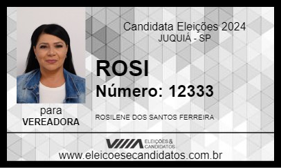 Candidato ROSI 2024 - JUQUIÁ - Eleições