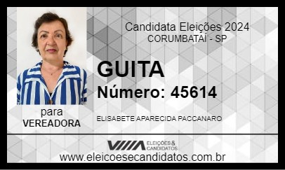 Candidato GUITA 2024 - CORUMBATAÍ - Eleições