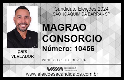 Candidato MAGRAO CONSORCIO 2024 - SÃO JOAQUIM DA BARRA - Eleições