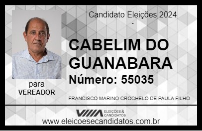 Candidato CABELIM DO GUANABARA 2024 - ITUVERAVA - Eleições