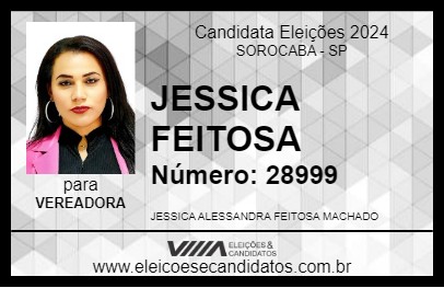 Candidato JESSICA FEITOSA 2024 - SOROCABA - Eleições