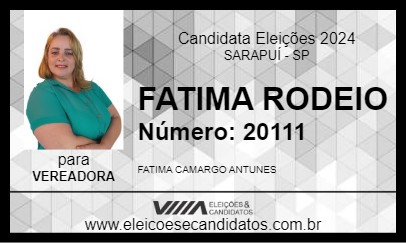 Candidato FATIMA RODEIO 2024 - SARAPUÍ - Eleições