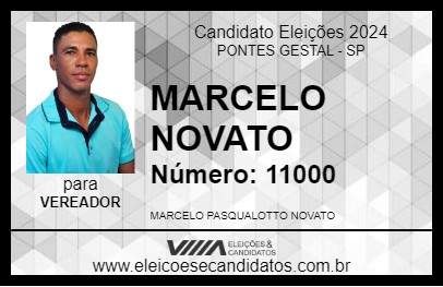 Candidato MARCELO NOVATO 2024 - PONTES GESTAL - Eleições