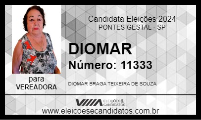 Candidato DIOMAR 2024 - PONTES GESTAL - Eleições