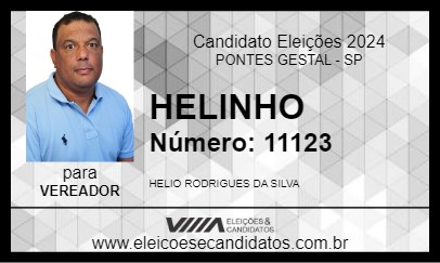 Candidato HELINHO 2024 - PONTES GESTAL - Eleições