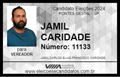 Candidato JAMIL CARIDADE 2024 - PONTES GESTAL - Eleições