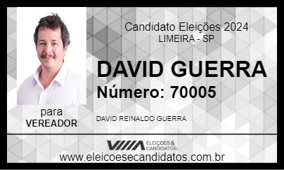 Candidato DAVID GUERRA 2024 - LIMEIRA - Eleições