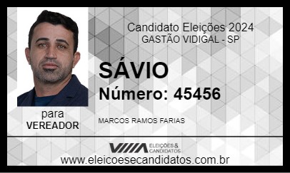 Candidato SÁVIO 2024 - GASTÃO VIDIGAL - Eleições