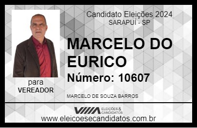 Candidato MARCELO DO EURICO 2024 - SARAPUÍ - Eleições