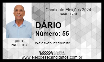 Candidato DÁRIO 2024 - CAIABU - Eleições