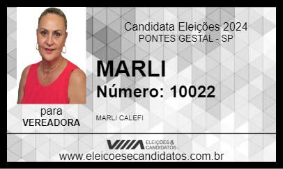 Candidato MARLI 2024 - PONTES GESTAL - Eleições