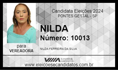 Candidato NILDA 2024 - PONTES GESTAL - Eleições