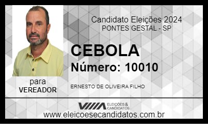 Candidato CEBOLA 2024 - PONTES GESTAL - Eleições