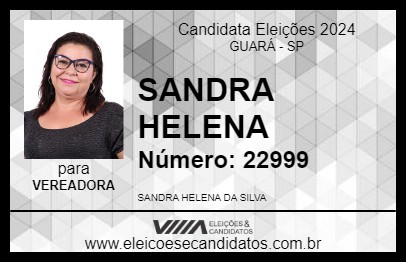 Candidato SANDRA HELENA 2024 - GUARÁ - Eleições