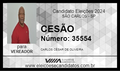 Candidato CESÃO 2024 - SÃO CARLOS - Eleições