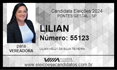 Candidato LILIAN 2024 - PONTES GESTAL - Eleições