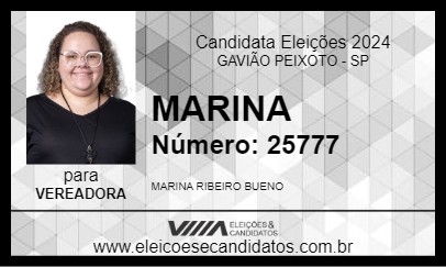 Candidato MARINA  2024 - GAVIÃO PEIXOTO - Eleições