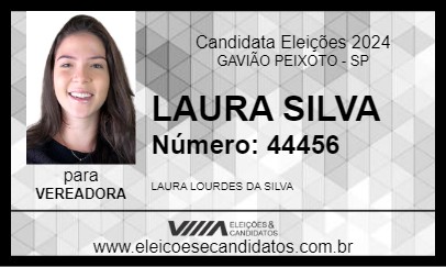 Candidato LAURA SILVA 2024 - GAVIÃO PEIXOTO - Eleições