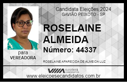 Candidato ROSELAINE ALMEIDA 2024 - GAVIÃO PEIXOTO - Eleições