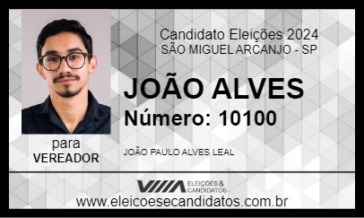 Candidato JOÃO ALVES 2024 - SÃO MIGUEL ARCANJO - Eleições