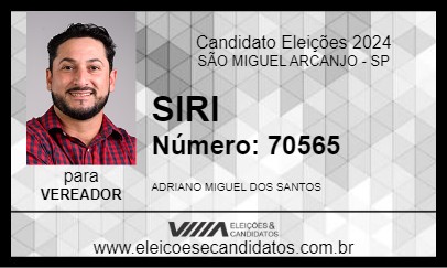 Candidato SIRI 2024 - SÃO MIGUEL ARCANJO - Eleições