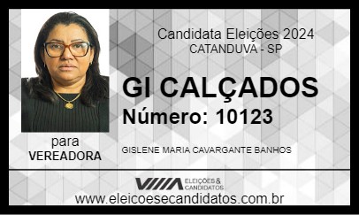 Candidato GI CALÇADOS 2024 - CATANDUVA - Eleições