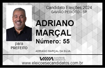 Candidato ADRIANO MARÇAL 2024 - GAVIÃO PEIXOTO - Eleições