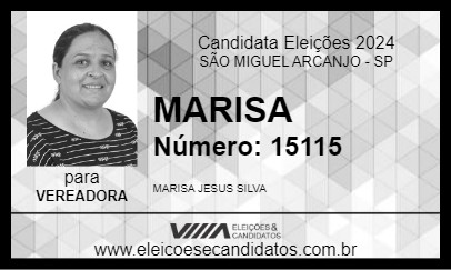 Candidato MARISA 2024 - SÃO MIGUEL ARCANJO - Eleições