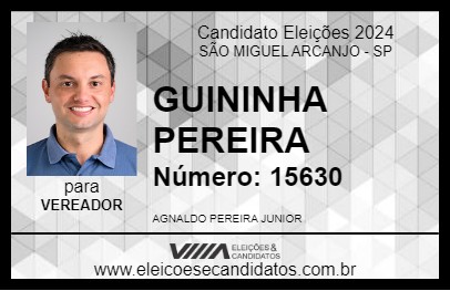 Candidato GUININHA PEREIRA 2024 - SÃO MIGUEL ARCANJO - Eleições