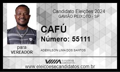 Candidato CAFÚ 2024 - GAVIÃO PEIXOTO - Eleições