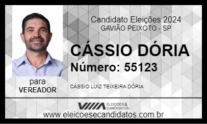 Candidato CÁSSIO DÓRIA 2024 - GAVIÃO PEIXOTO - Eleições