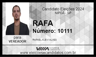 Candidato RAFA 2024 - NIPOÃ - Eleições