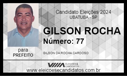 Candidato GILSON ROCHA 2024 - UBATUBA - Eleições