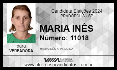 Candidato MARIA INÊS 2024 - PRADÓPOLIS - Eleições