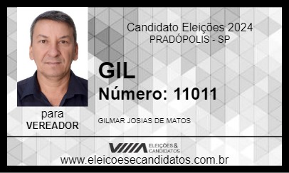 Candidato GIL 2024 - PRADÓPOLIS - Eleições