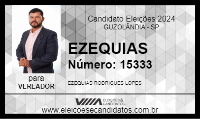 Candidato EZEQUIAS 2024 - GUZOLÂNDIA - Eleições