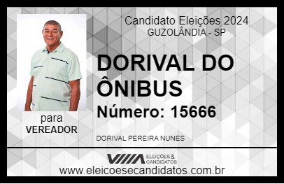 Candidato DORIVAL DO ÔNIBUS 2024 - GUZOLÂNDIA - Eleições