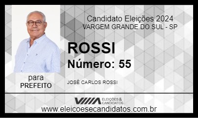 Candidato ROSSI 2024 - VARGEM GRANDE DO SUL - Eleições