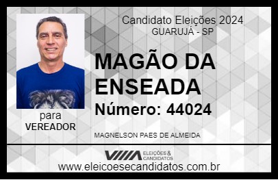 Candidato MAGÃO  DA ENSEADA 2024 - GUARUJÁ - Eleições