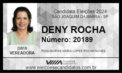 Candidato DENY ROCHA 2024 - SÃO JOAQUIM DA BARRA - Eleições