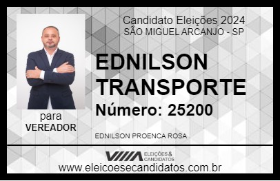 Candidato EDNILSON 2024 - SÃO MIGUEL ARCANJO - Eleições