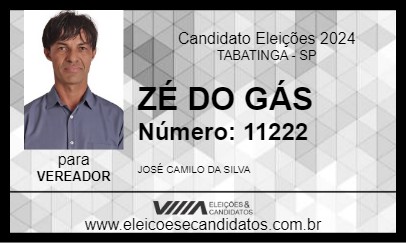 Candidato ZÉ DO GÁS 2024 - TABATINGA - Eleições